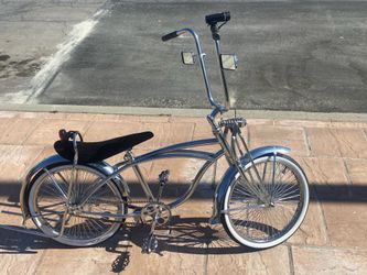 Chrome lowrider bike