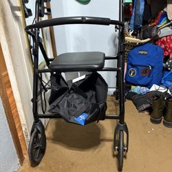 Folding Walker With Seat