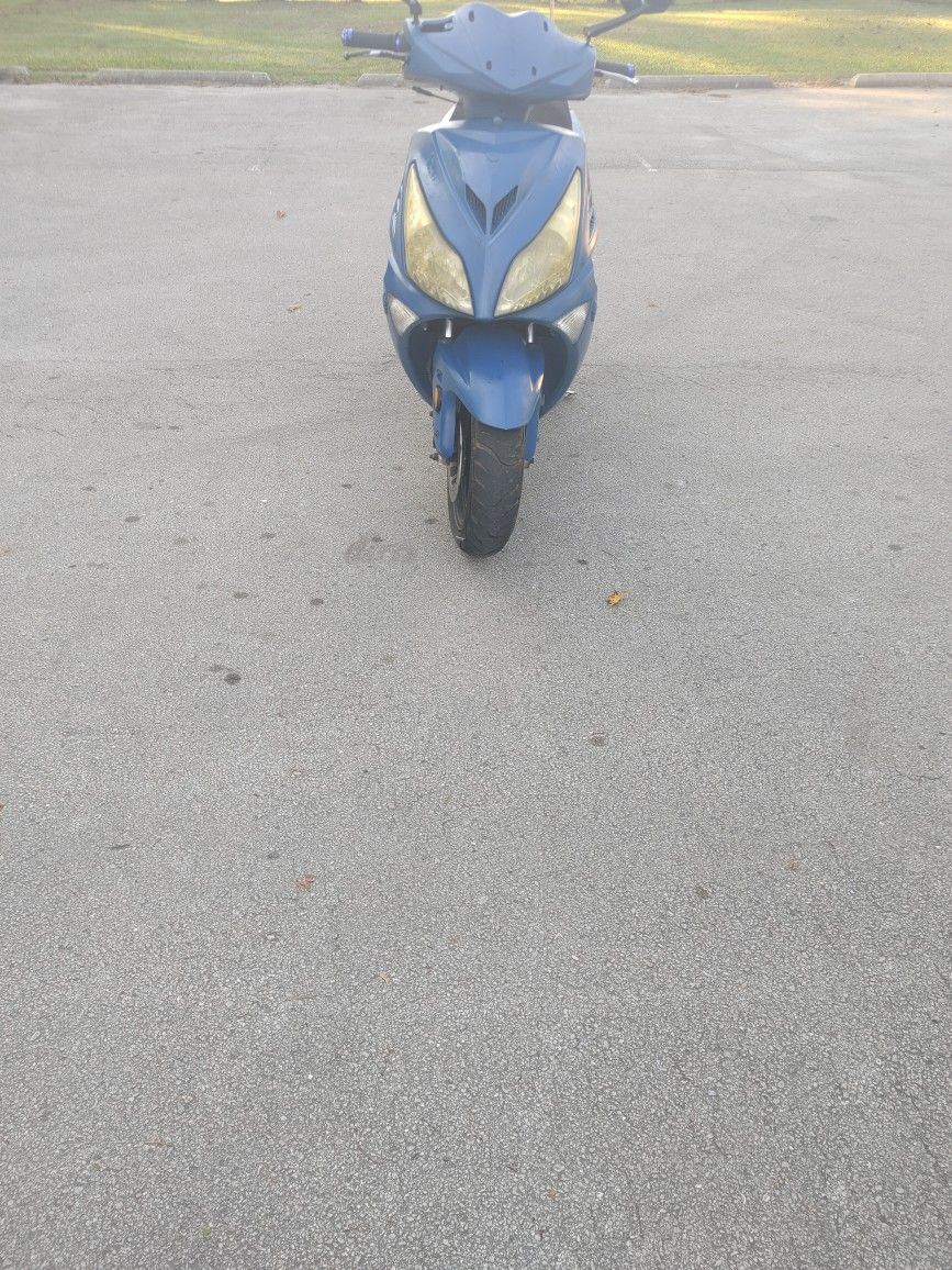 Blue 60cc Scooter