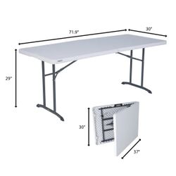 Lifetime Commercial 6' Fold-in-Half Table, 2-pack