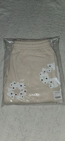 DENIM TEARS Men's L Rhinestone Cotton Wreath Sweatpants