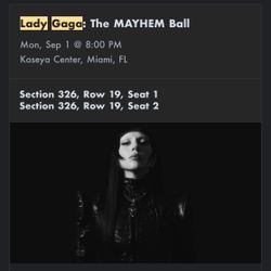 Lady Gaga: The MAYHEM Ball Miami 