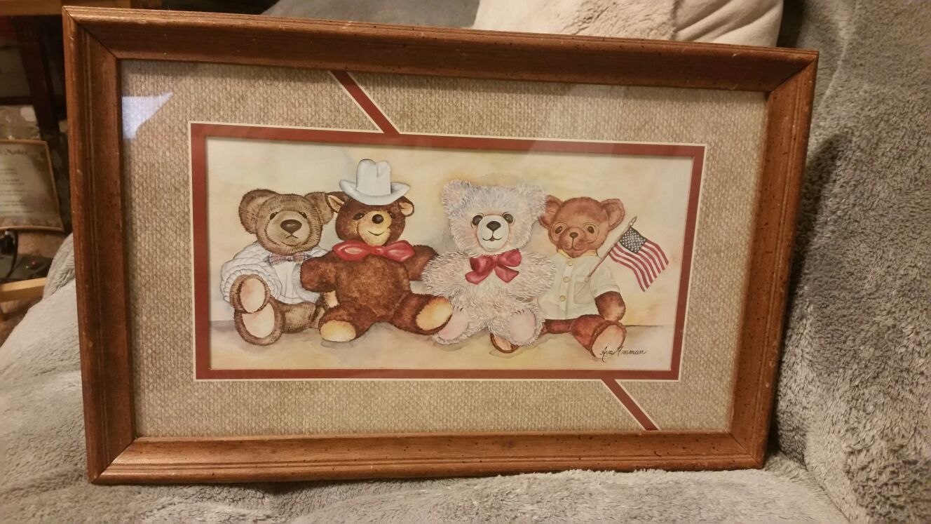 4 bears wall hanging picture
