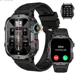 Military Smart Watch for Men(Answer/Make Call)