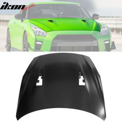 Fits 2009-2024 Nissan R35 GTR Facelift Style (17+) Front Hood Replacement - Aluminum