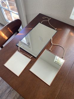 hanging mirror set of 3