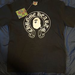 Bape x chrome hearts tee, size small.