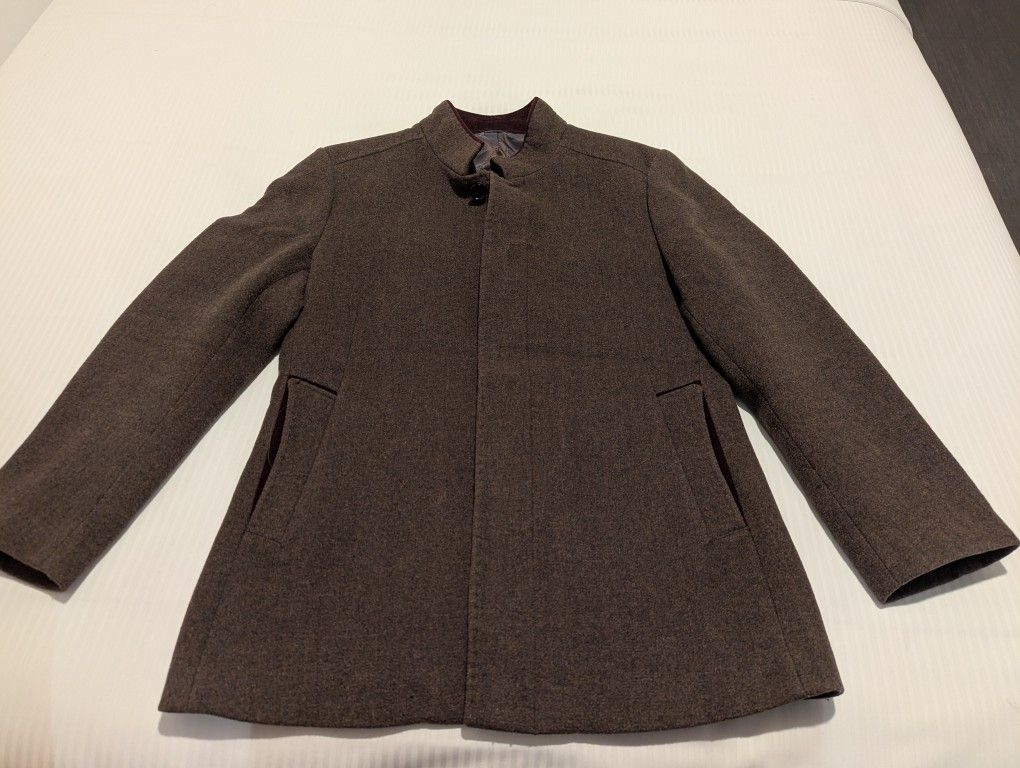Men's Wool Coat Jacket (Size L)