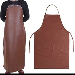  Leather Welding Apron Cowhide Blacksmith Apron For Fire Resistant Car Repair Work Welders Flame Resistant
