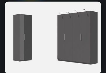 IKEA PAX Wardrobe Closet System with Lights – 50% off  Retail