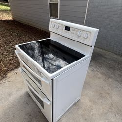 Whirlpool 30-in Glass Top 5 burners 4.2-cu ft / 2.5-cu ft Convection Oven Freestanding Double Oven