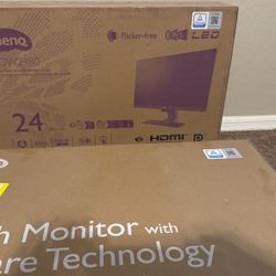 Two brand new computer monitors