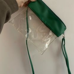 Green Clear Purse