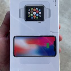 Apple Watch and iPhone wireless charger Qi Premium aluminum body