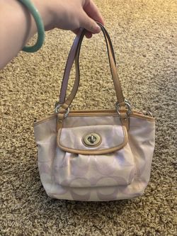 Rare Vintage Coach Leah Tote - Baby Pink
