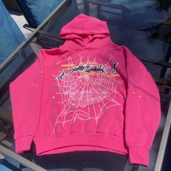 Sp5der Pink Hoodie