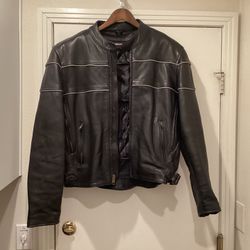 Men’s Motorcycle Leather Jacket 