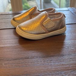 Toddler Rose Gold Slip On Sneakers