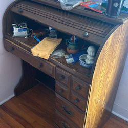 Desk Antique Wood 