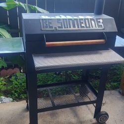 Custom BBQ Pit With Stainless Steel Grill