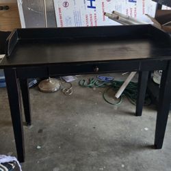Black Desk With Drawer
