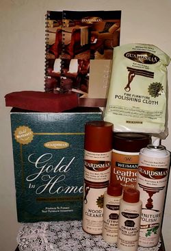 NEW IN BOX GUARDSMAN GOLD IN HOME WOOD FURNITURE PROTECTION CLEANING AND CARE KIT