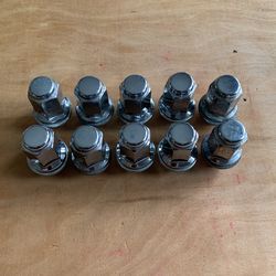 Chrome Lug Nuts M12 1.50 Total Of 10