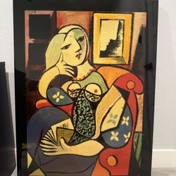 Picasso Woman Girl Famous 33”X45”