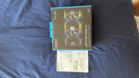 Lian Li UNI FAN SL120 RGB 3-Pack – Black – Includes Controller – Excellent Condition