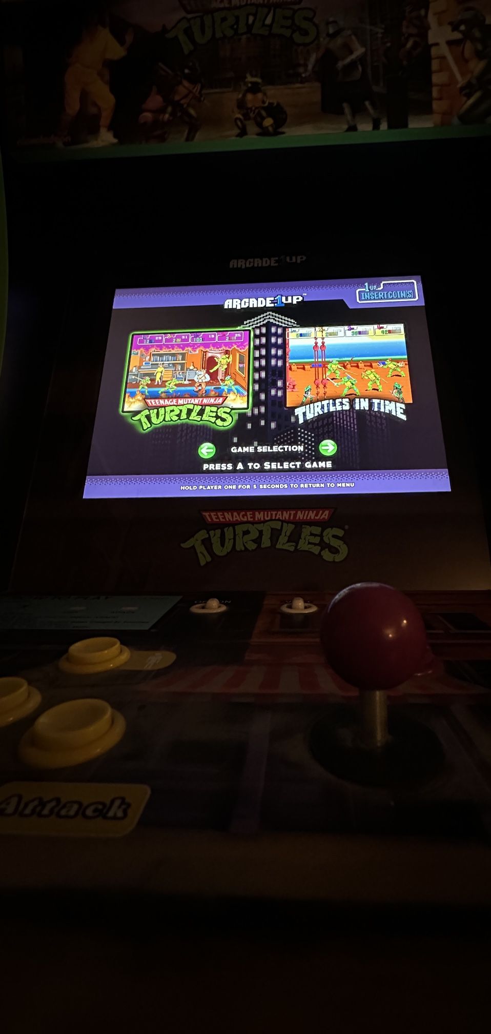 1up Arcade Teenage Mutant Ninja Turtles
