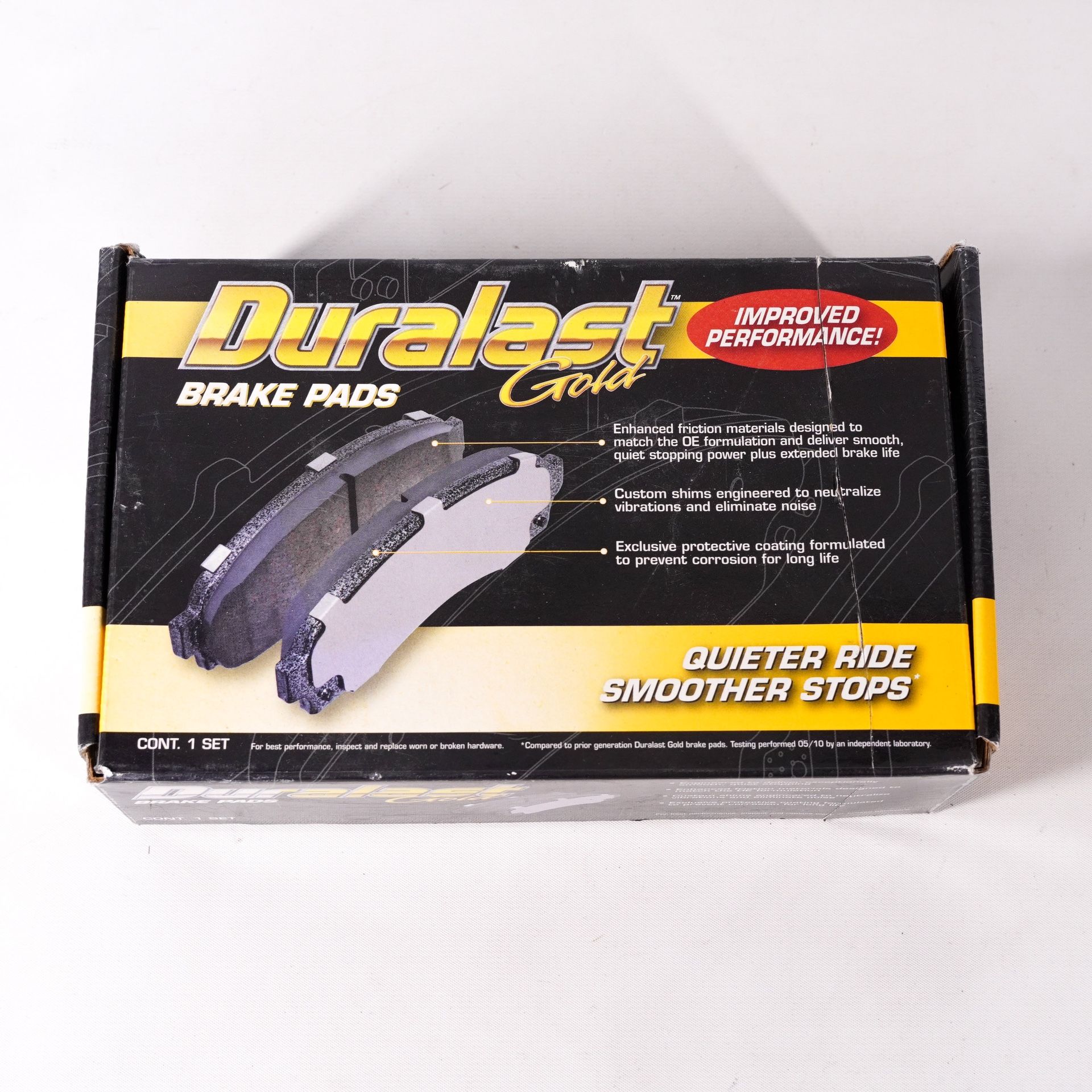 Duralast Gold Brake Pads Set of 4 Pieces Brand New NIB