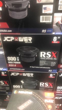 Jc power rsx8 Inch Subwoofer on sale today for 119.99