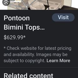 4 Bow Bimini Frame and Canvas