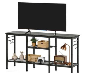 New- 64” x 14”x 24” Modern TV Stand with Soundbar Shelf - Media Console Entertainment Center with Cable Management & Open Storage