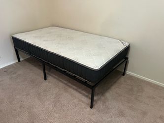 Twin Mattress + Bedframe from Amazon