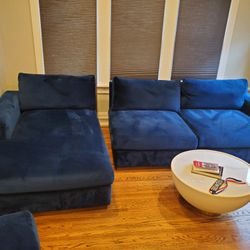 Sectional Velvet  With Ottoman $3600