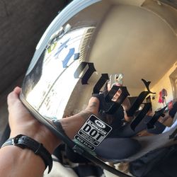 BELL Chrome Motorcycle Helmet 