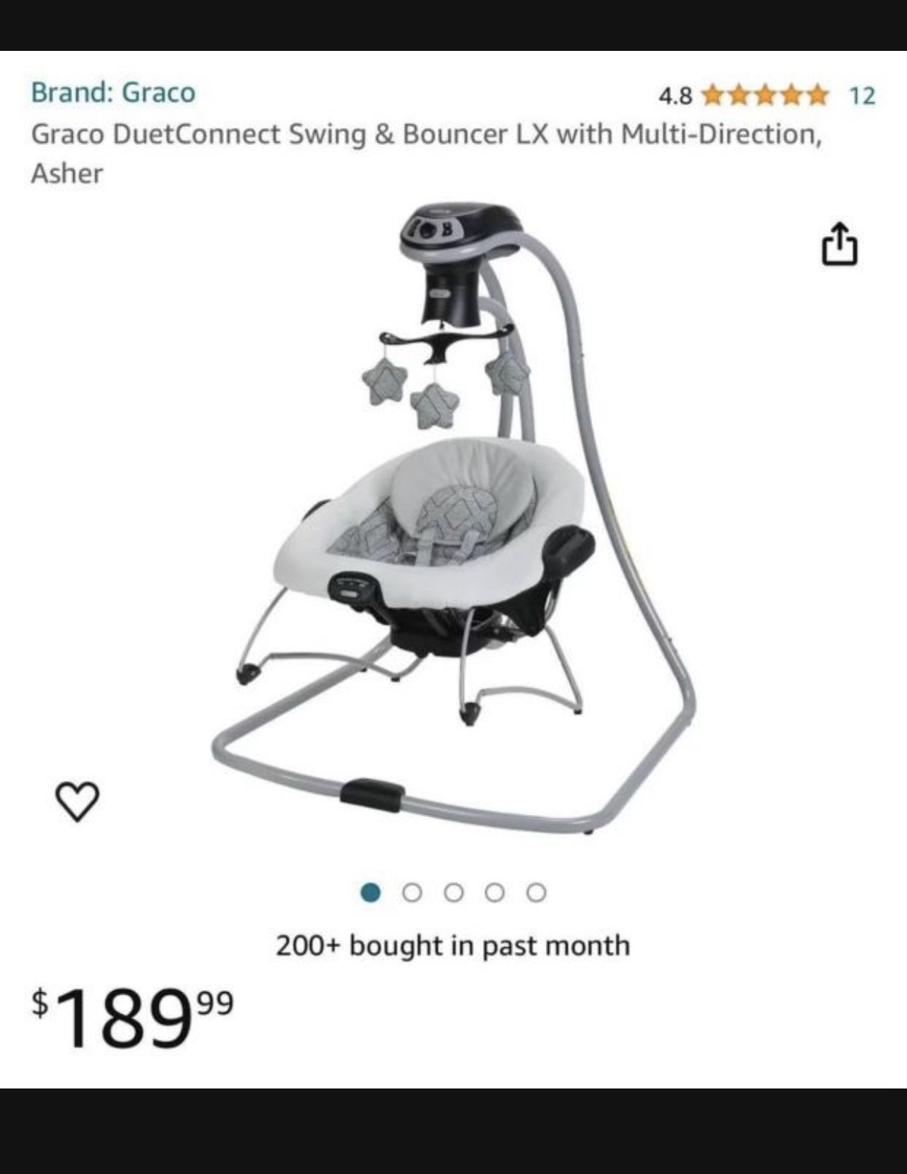 Graco Grey Baby Swing