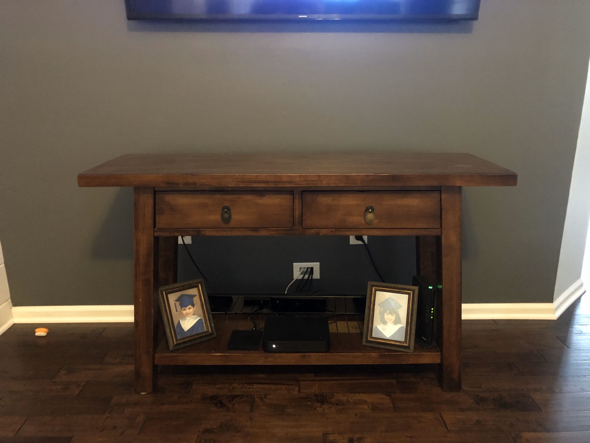 World Market Solid Wood Console Table