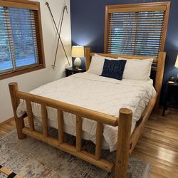 Queen Log Bed Frame