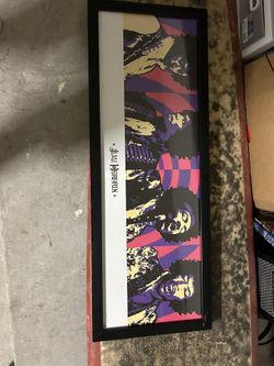 Framed Jimi Hendrix Art Piece