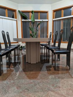 10 Person Custom Made Formica Table With Chairs