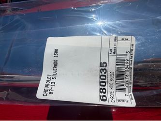 chrome hood shield