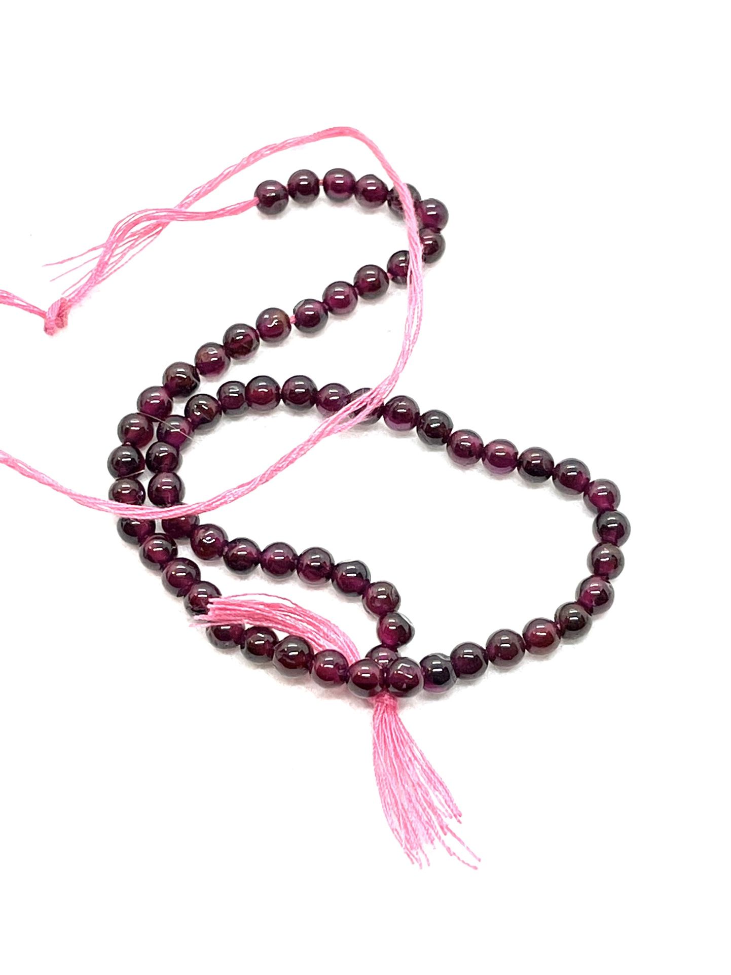 10” Strand Of 4mm Garnet Beads