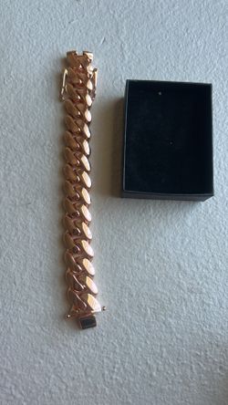 Rose Gold Cuban Bracelet