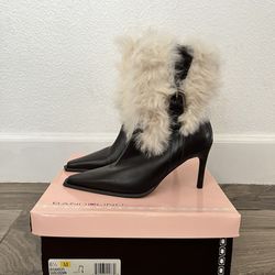Bandolino Dark Brown Fur Heeled Boots