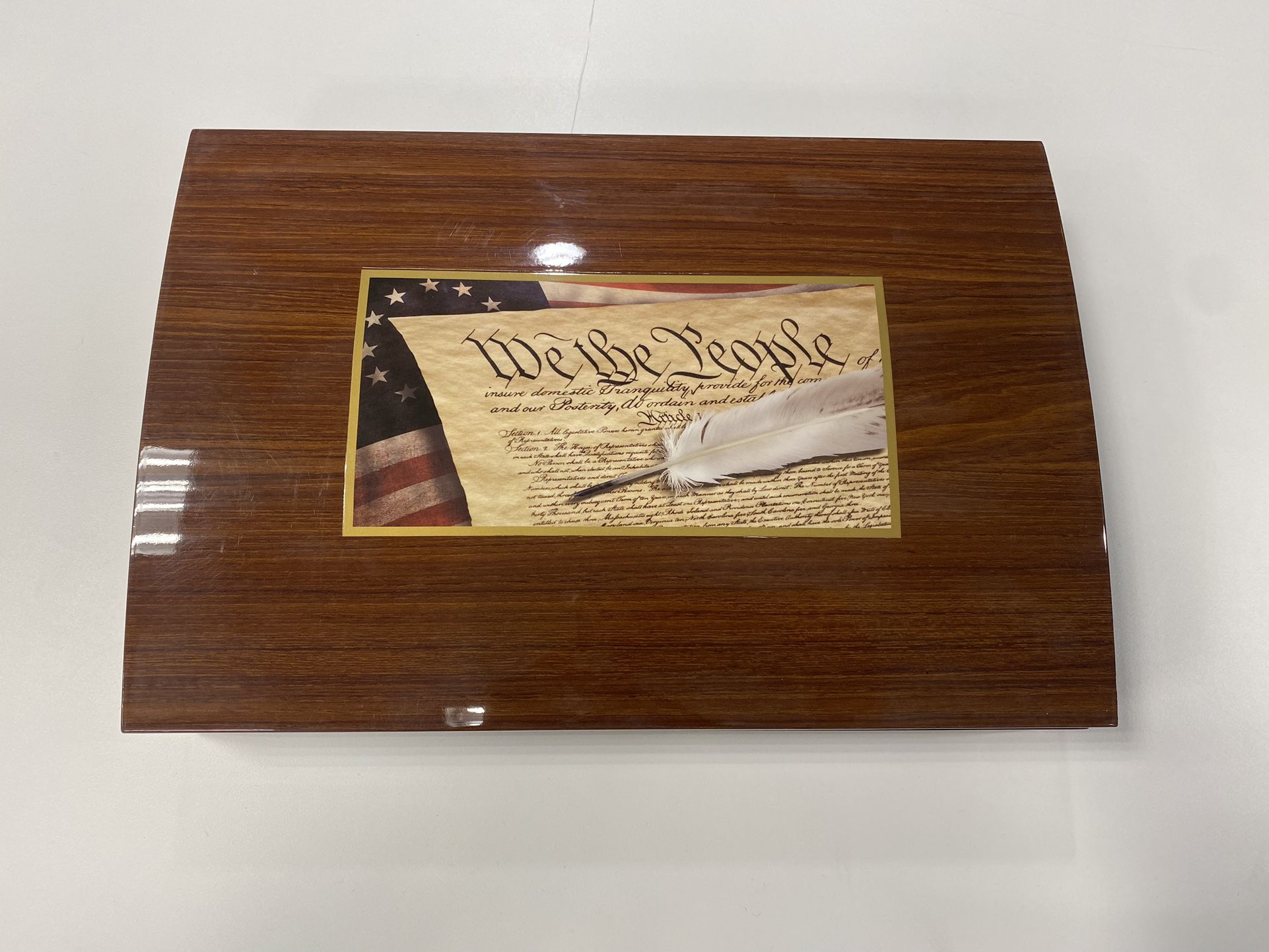 LIKE NEW - Founding Fathers of America Silver Coin Collection - w/ Deluxe Franklin Mint Display Case