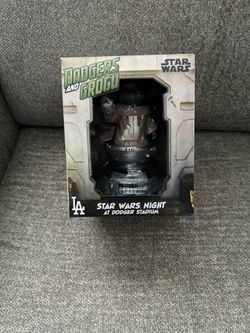 Dodgers Grogu Star Wars bobble head
