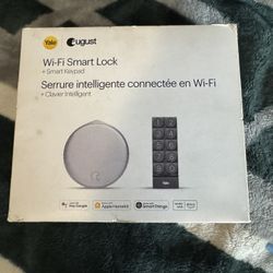 Wi-Fi Smart lock + Key Pad  Yale /August Brand