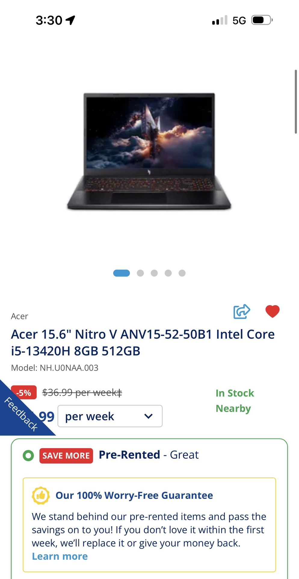 Acer 4060 Gaming laptop
